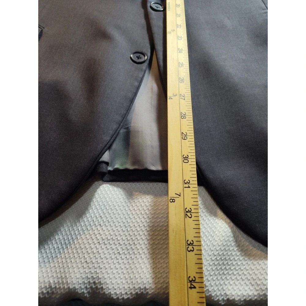 Brooks‎ Brothers Madison 46R Black Wool Blazer 853 - Picture 4 of 11